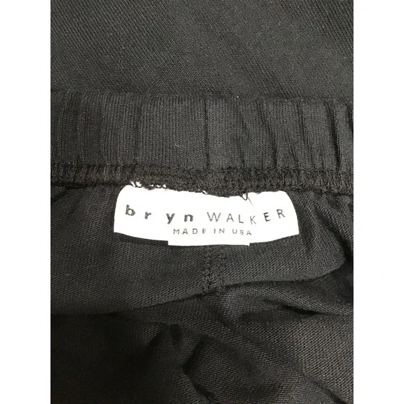 Bryn Walker Wyatt Cotton Knit Crop Lantern Pants XL Black Lagenlook Minimalist - Picture 6 of 9